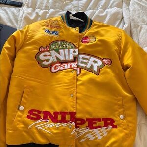 Sniper Gang Yellow Bomber Jacket design by Kodak black